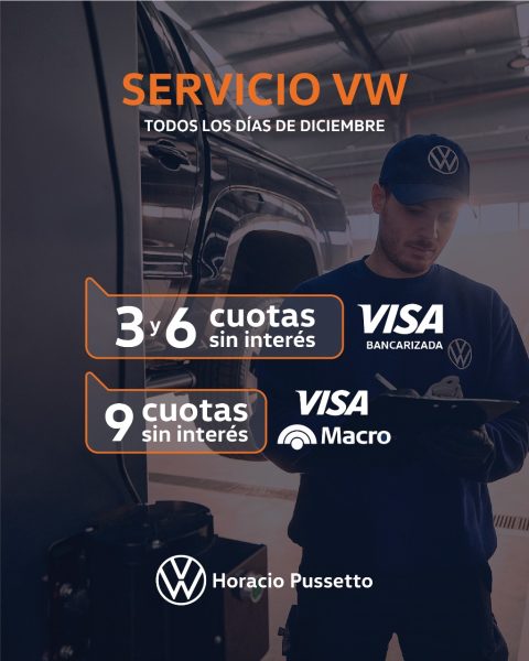 Promociones Bancarias Servicio VW – 3, 6 y 9 cuotas